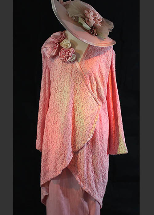 Titanic Second Class Edwardian dress 1912 draped daywear with hat